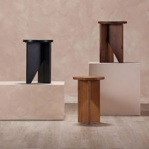 Angled Base Wood Side Table (14") | West Elm (US)