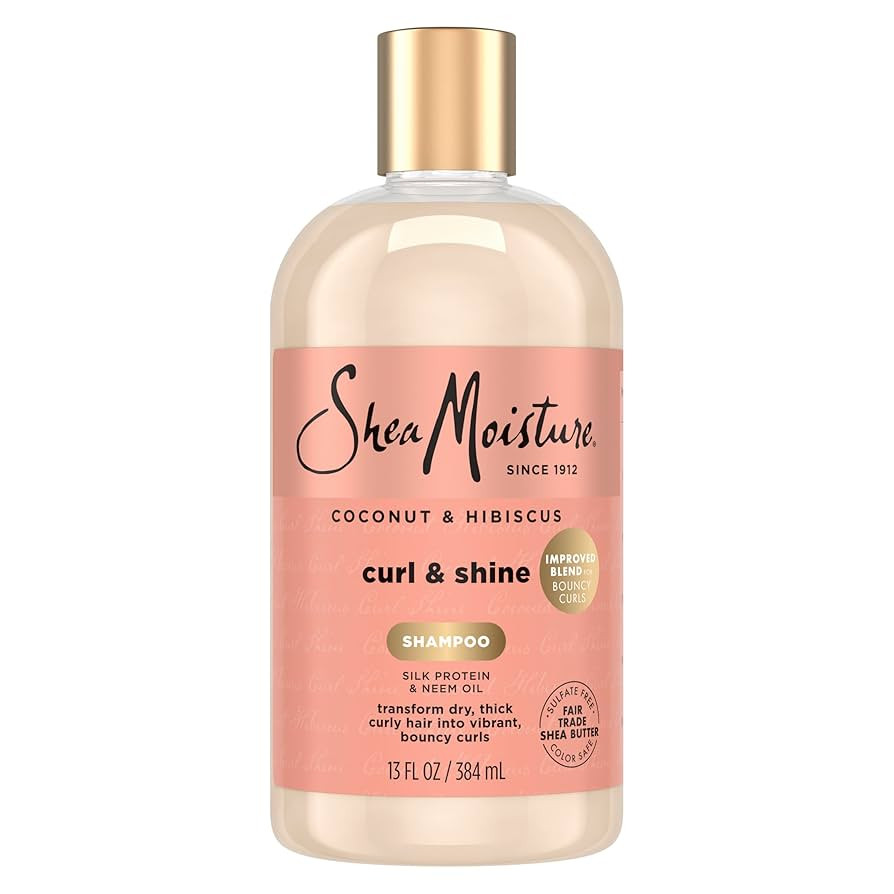 SheaMoisture Curl and Shine Coconut Shampoo Coconut & Hibiscus for Curly Hair Paraben Free Shampo... | Amazon (US)