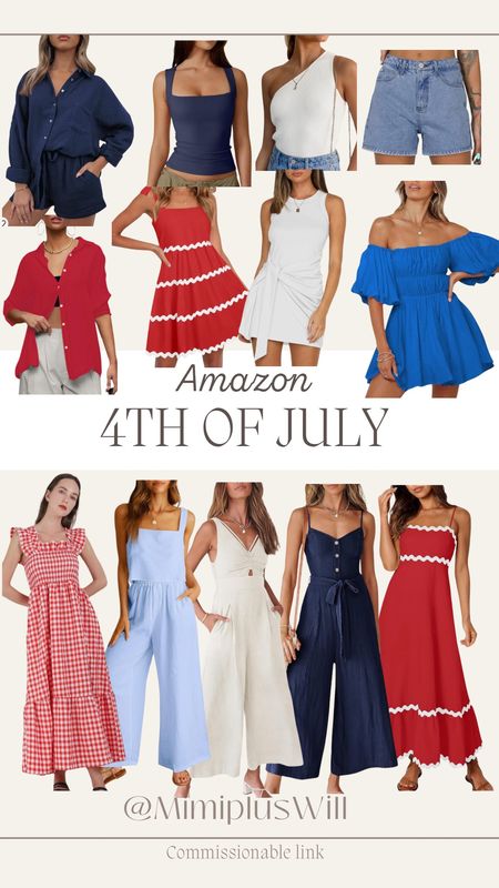 4th of July outfits from Amazon! Get them in time for this week! 

4th of July outfit | summer dress | shorts | casual outfit | cookout outfit | matching set | petite fashion 
Follow @mimipluswill for more! 

#LTKSeasonal #LTKFindsUnder50 #LTKSummerSales