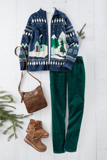 Alpine Skies Sweater Jacket | Coldwater Creek
