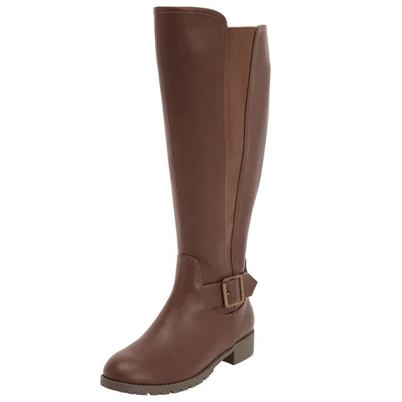 Comfortview Milan Wide Calf Boot Tall Knee-High Winter Shoes | Walmart (US)