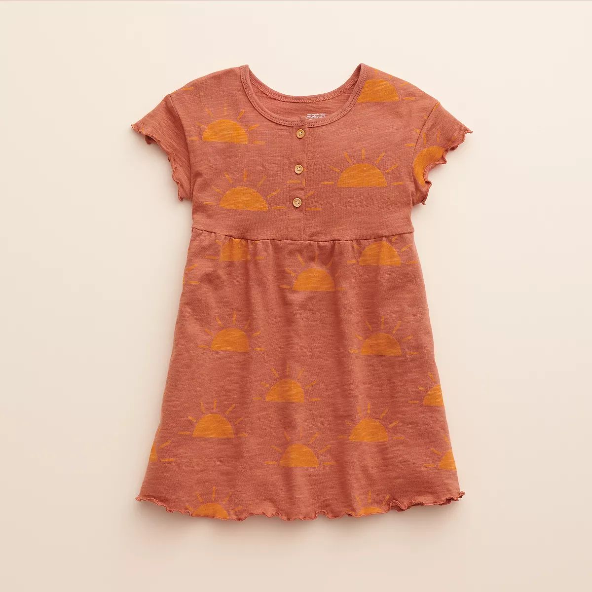 Baby & Toddler Girl Little Co. by Lauren Conrad Organic Lettuce-Edge Henley Dress | Kohl's