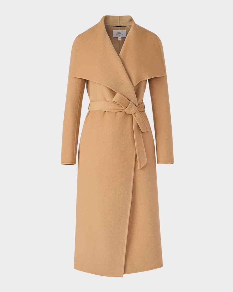 Soia & Kyo Britta-U Wool Wrap Coat | Neiman Marcus