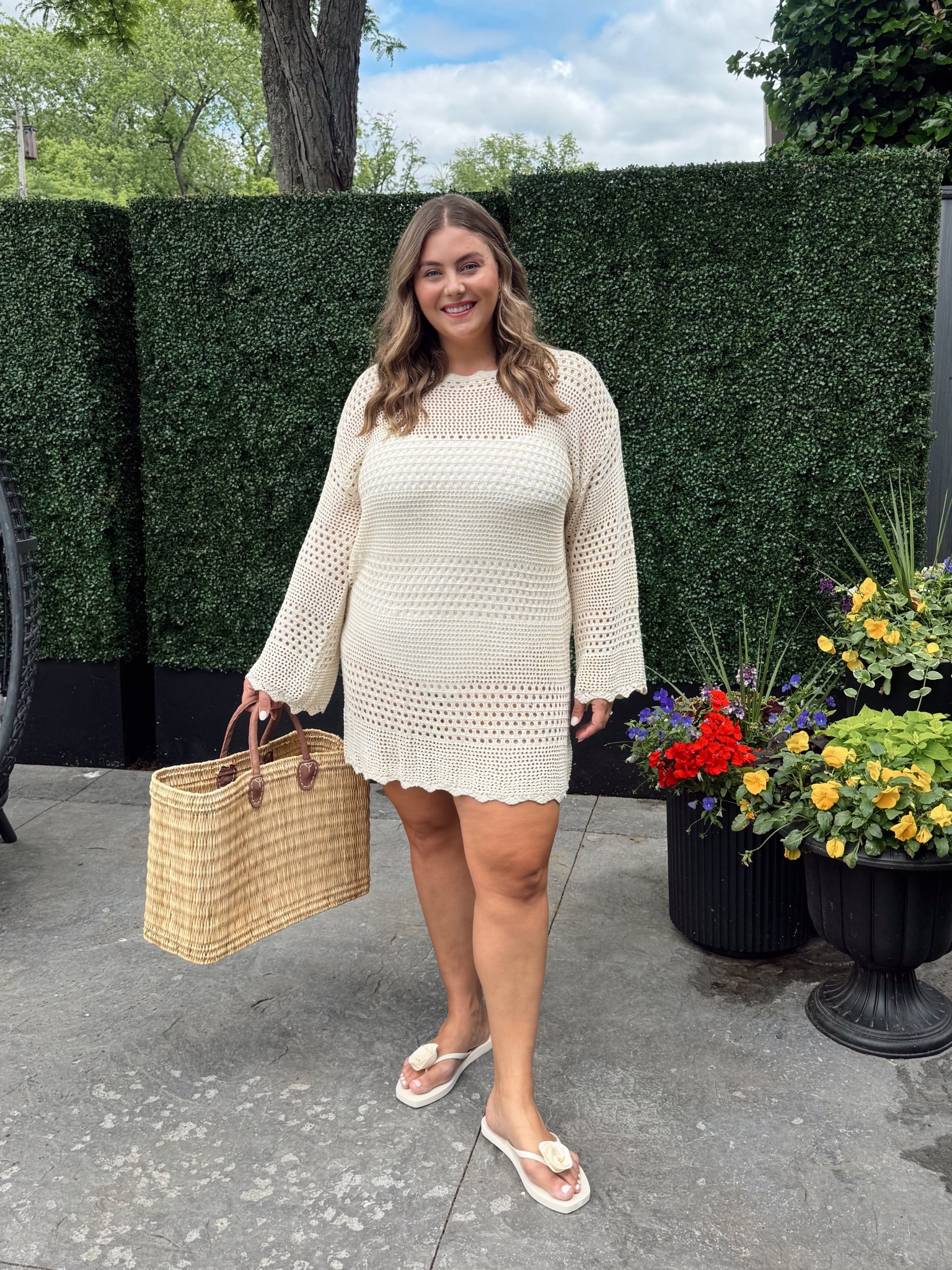 Wearing size XXL in coverup & 16 in swimsuit. Sharing similar styles! Use CARALYNM at Cakes Body. 

#LTKSeasonal #LTKSwim #LTKMidsize