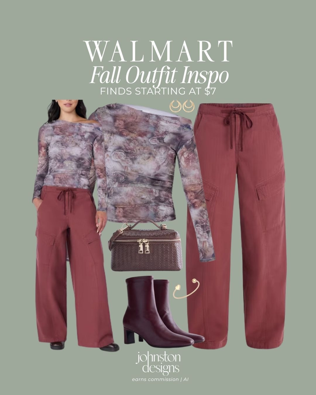 These Walmart finds mix moody florals, relaxed cargo pants and rich burgundy accessories for an easy outfit that feels trendy but still wearable. Even better, finds start at just $7!

Walmart fall fashion, no boundaries, affordable fall outfit, burgundy fall outfit, floral top outfit, cargo pants outfit, Walmart fashion finds, fall outfit ideas, trendy fall style, budget friendly fashion, women’s fall outfits

#walmartfashion #fallfashion #walmartfinds #falloutfit #affordablefashion #burgundystyle #outfitinspo #fallstyle #budgetfashion 

 #LTKootd #LTKSeasonal