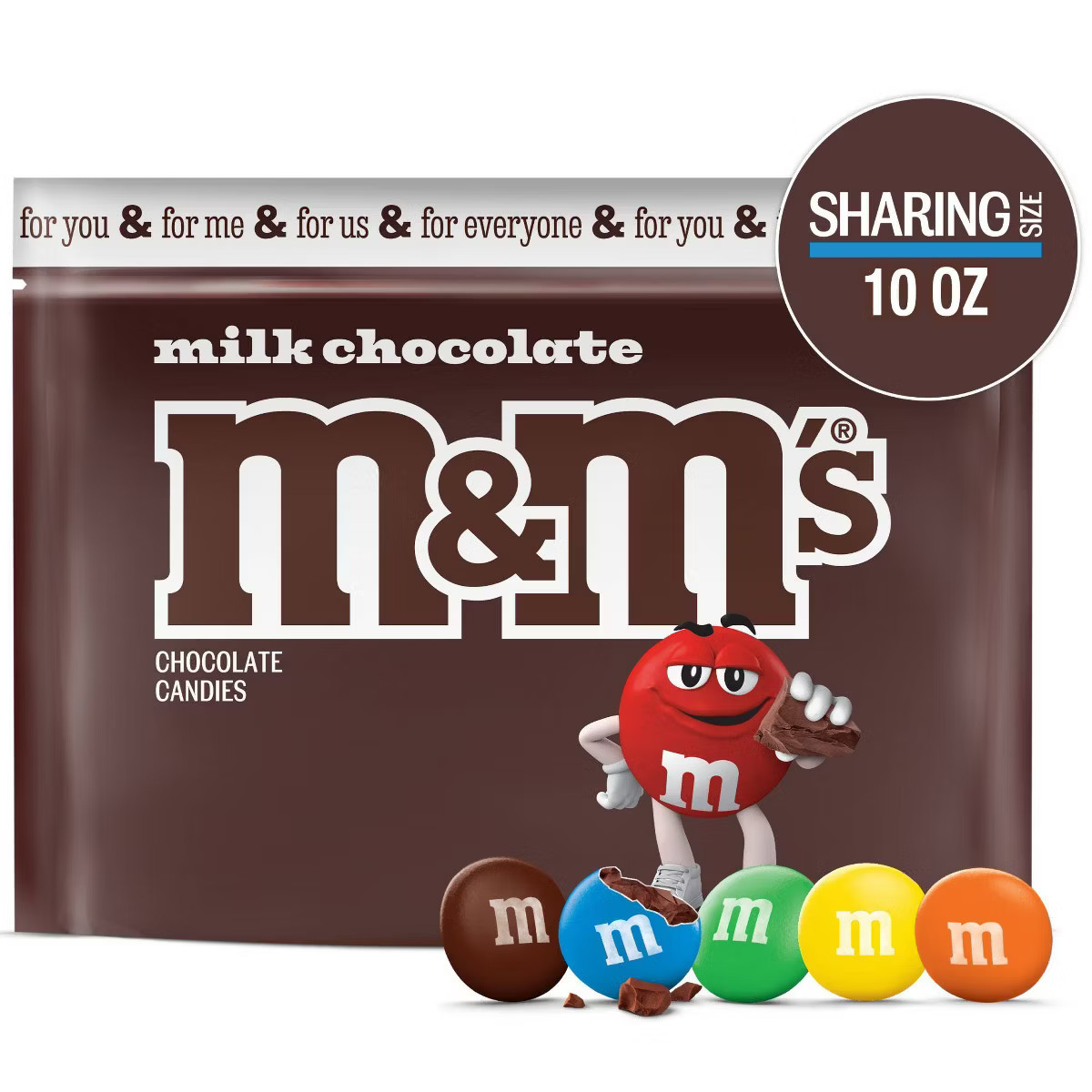 M&M's Milk Chocolate Candy - Sharing Size - 10oz | Target