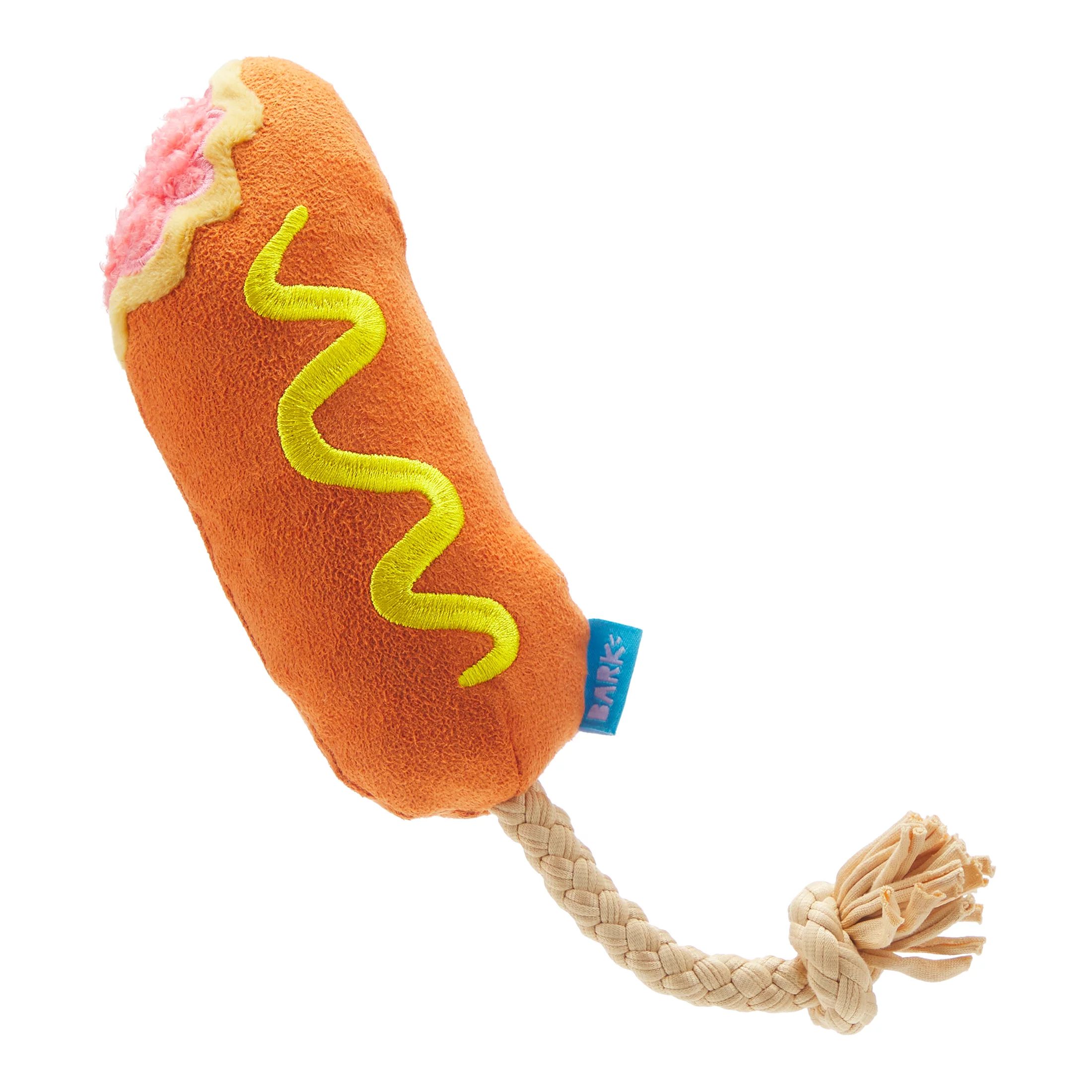 BARK Corn Dog Tug - Yankee Doodle Dog Toy, great for Tug-O-War, XS-M dogs | Walmart (US)