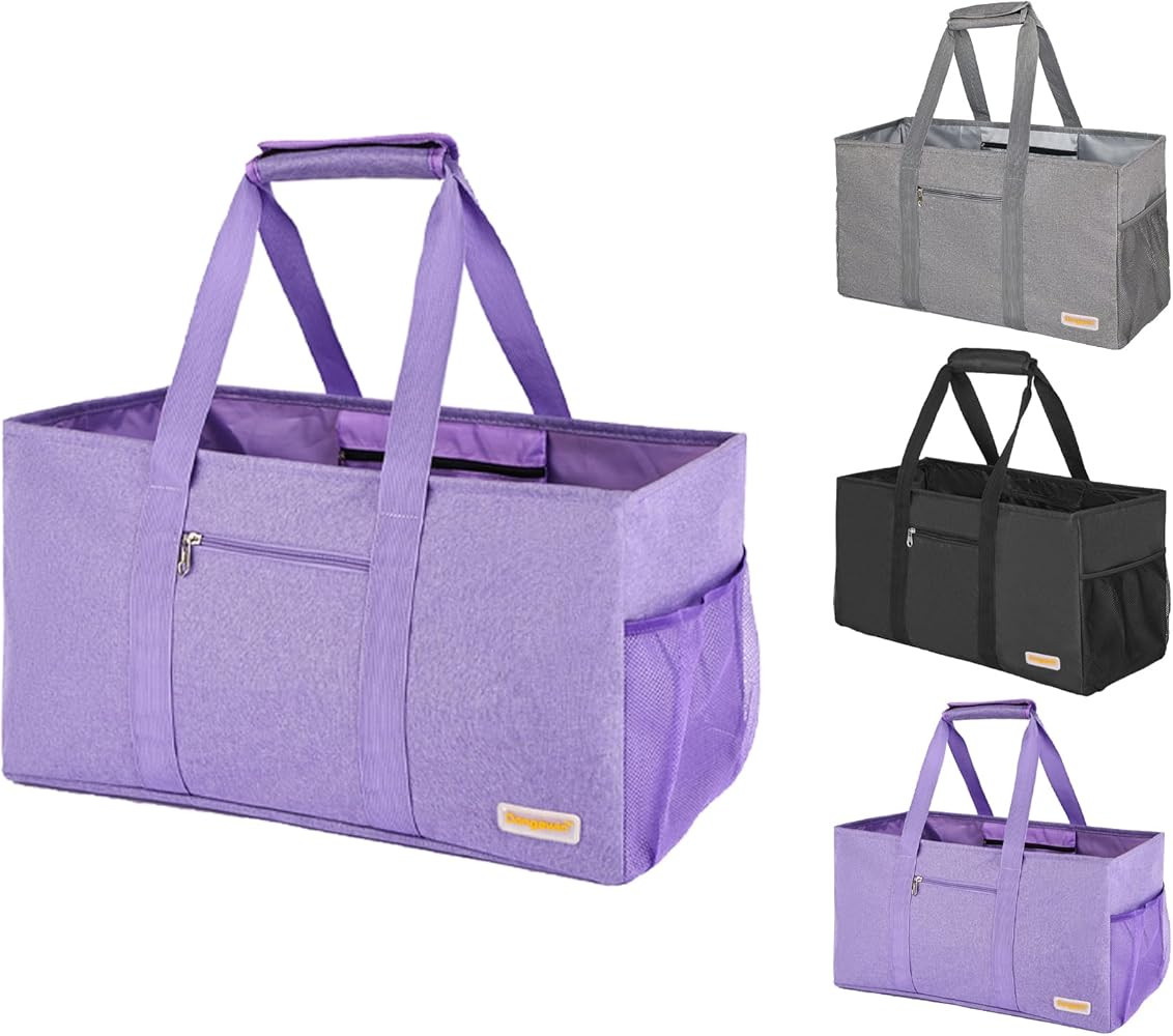 Extra Large Utility Tote - Reusable Shopping Bags, Waterproof Beach Bag, Foldable Storage | Amazon (US)