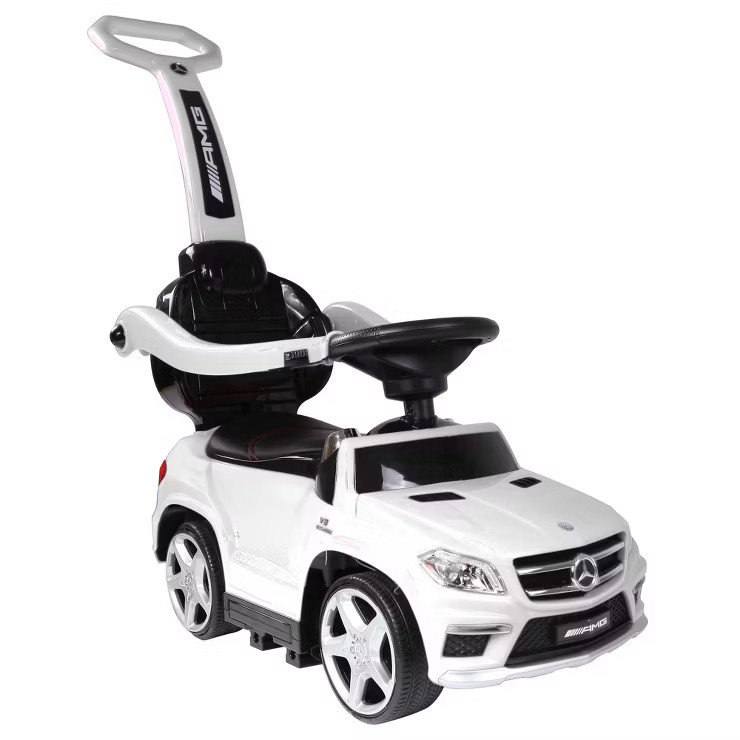 Best Ride On Cars Toddler 4-in-1 Mercedes Push Car Stroller w/ LED Lights | Target