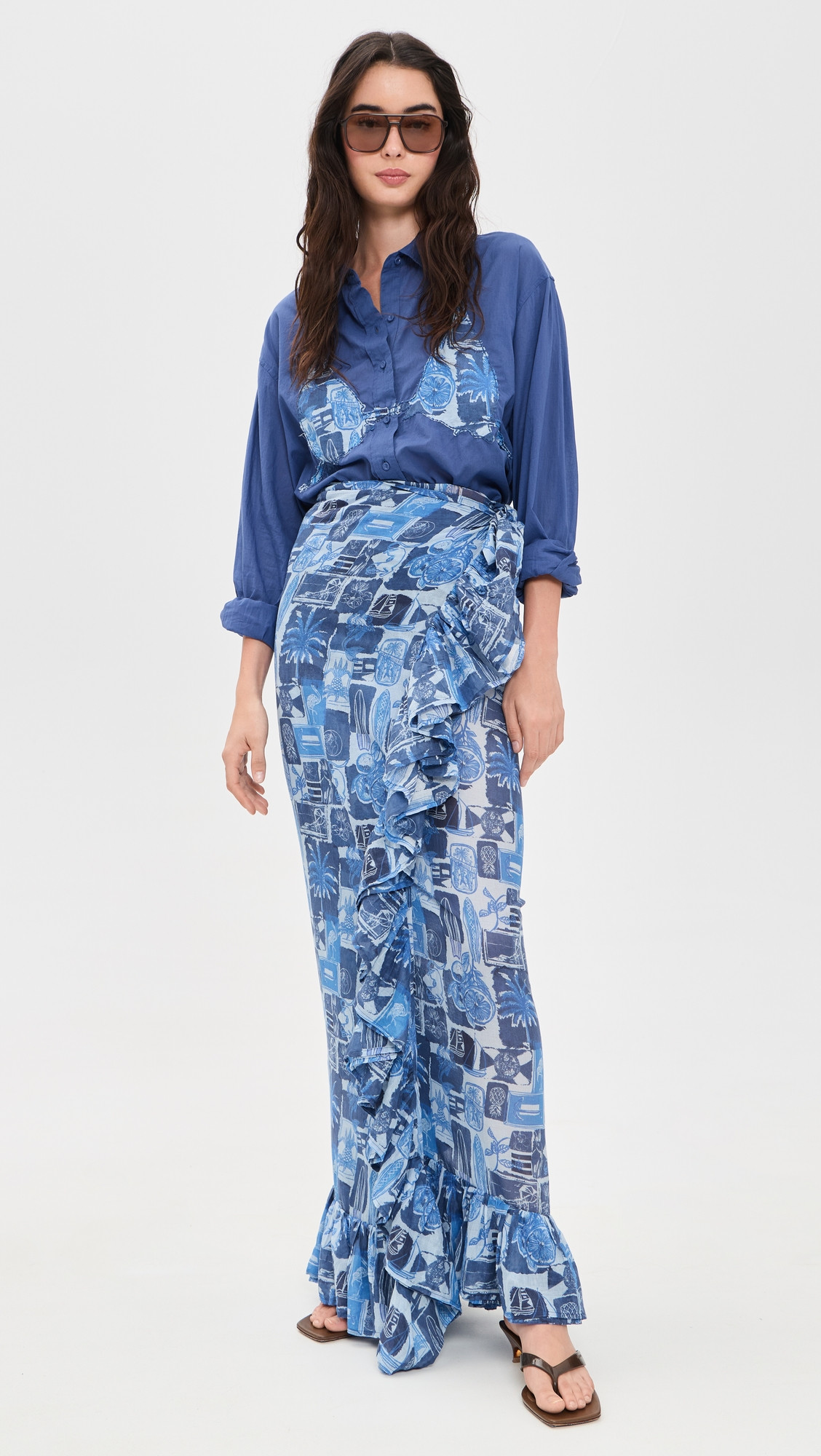 Coniglio Palm Beach Ruffle Power Pareo Seaside Florida Coast 3 | Shopbop
