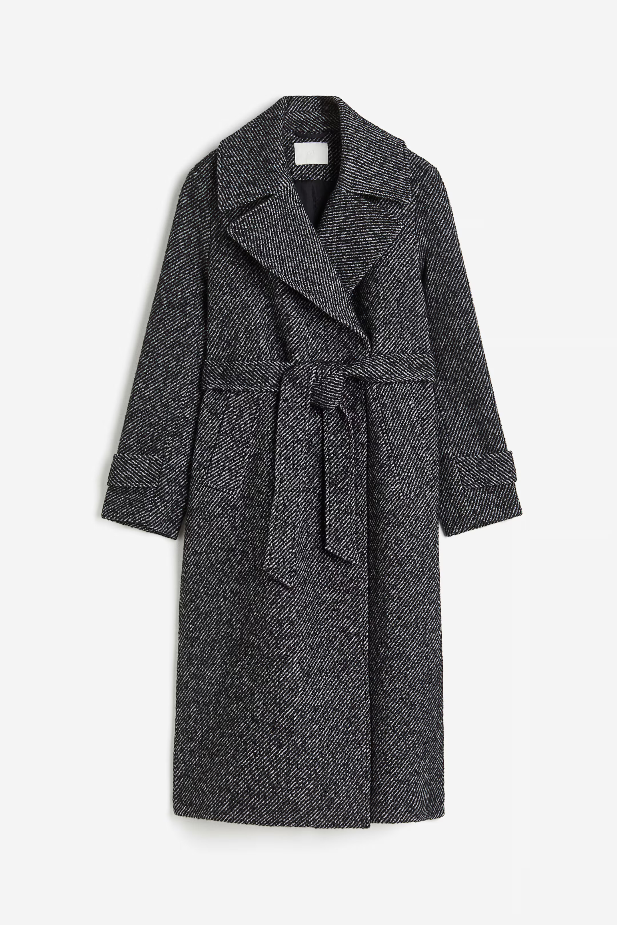 Abrigo de sarga con cinturón de anudar - Beige claro - MUJER | H&M ES | H&M (FR, IT, ES, PT, BE)