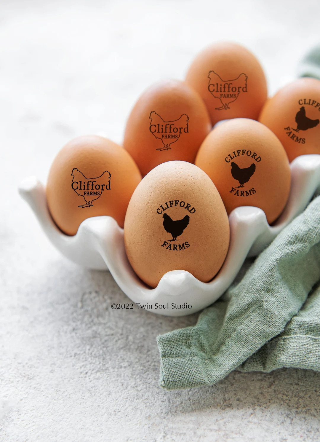 Custom Egg Stamp, Personalized Chicken Egg Stamp, Egg Carton Stamp, Chicken Coop Name Stamp, Farm... | Etsy (US)