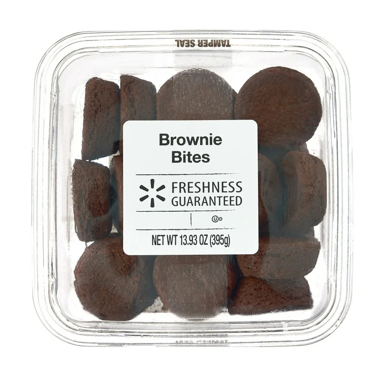 Freshness Guaranteed Brownie Bites, 13.93 oz, 21 Count, Shelf-Stable, Baked, Fudgy, Chewy Dessert | Walmart (US)