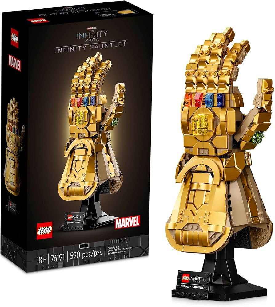 LEGO Marvel Infinity Gauntlet Set 76191 Collectible Thanos Glove with Infinity Stones, Building S... | Amazon (US)