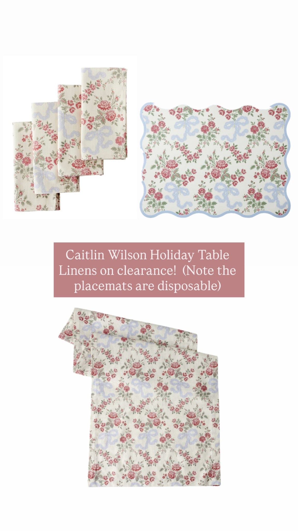 Wanted these SO BAD when they were first released but decided not to buy them at full price. Will be snagging them now!  I actually think these work for your table any time of year - not just the holidays!