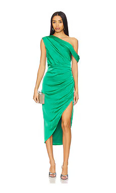 ELLIATT Roni Midi Dress in Green Mango from Revolve.com | Revolve Clothing (Global)