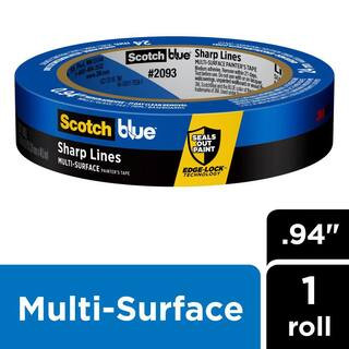 3M ScotchBlue 0.94 in. x 60 yds. Sharp Lines Painter's Tape with Edge-Lock 2093-24NC - The Home D... | The Home Depot