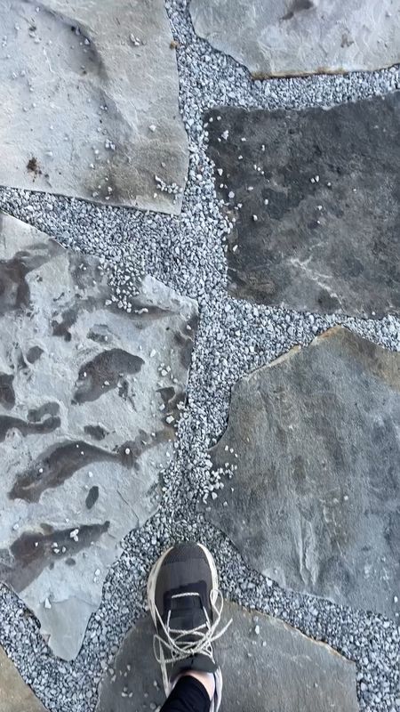 How I stopped the rocks from scattering on our walkway. Mulch and pea gravel glue. I needed about 3 gallons.

#LTKhome