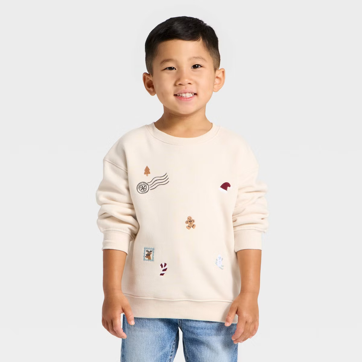 Toddler Boys' Holiday Sweatshirt - Cat & Jack™ | Target