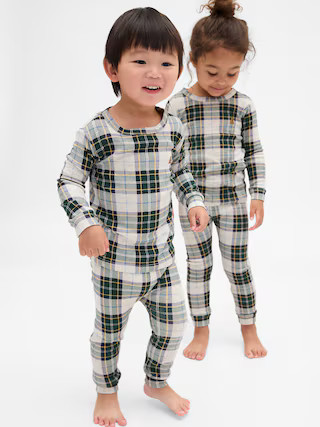 Kids & Baby Organic Brushed Cotton Holiday PJ Set | Gap (US)
