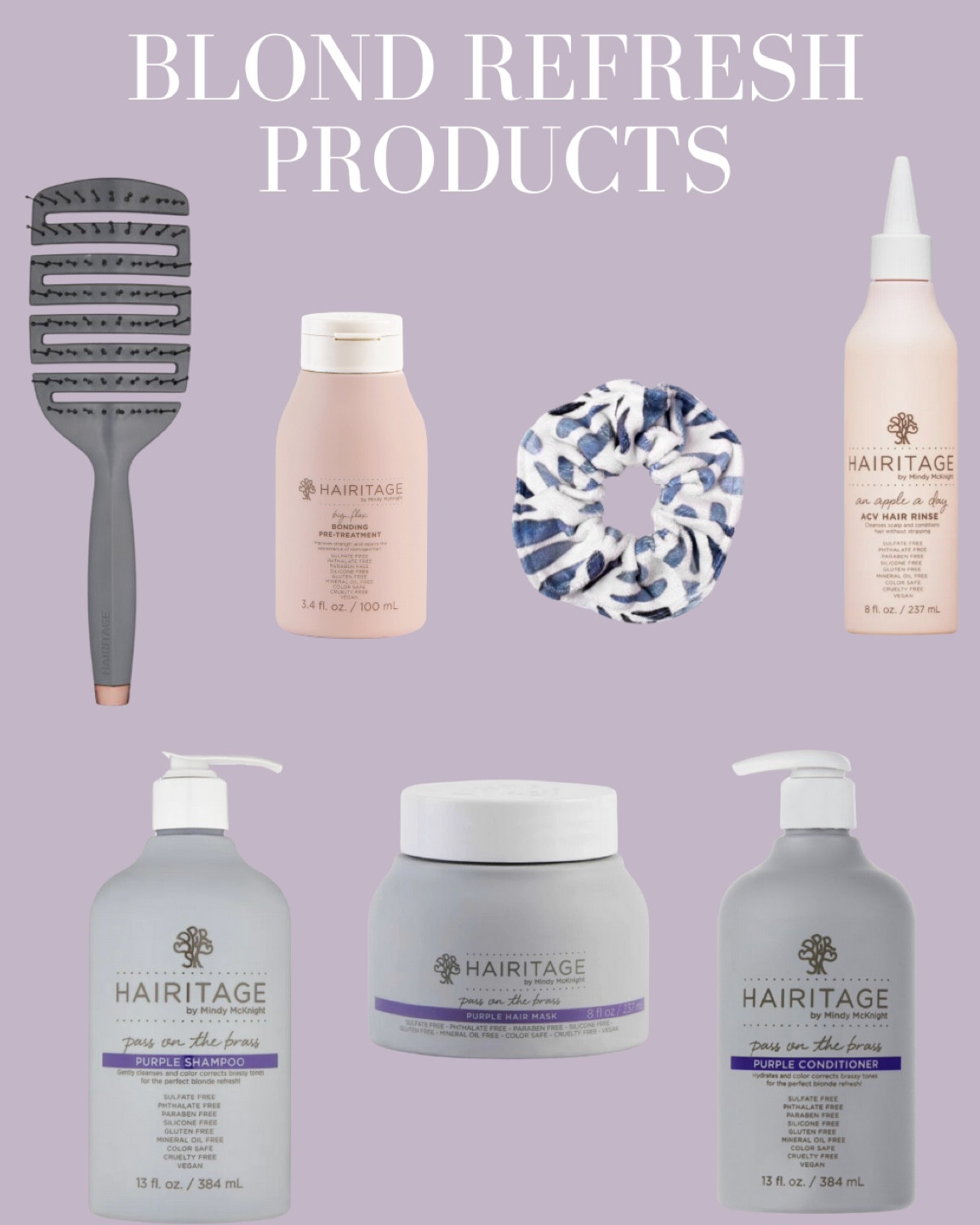 Blond hair feeling dull? You need to refresh it with some purple hair care products, try out my pass on the brass collection from hairitage (at Walmart) to help brighten up your blond highlights and keep them looking fresh. 

#LTKfindsunder50 #LTKstyletip #LTKbeauty
