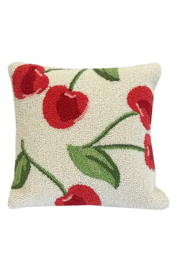 R16 HOME Cherry Toss Indoor/Outdoor Throw Pillow in Ivory Red Green at Nordstrom Rack | Nordstrom Rack