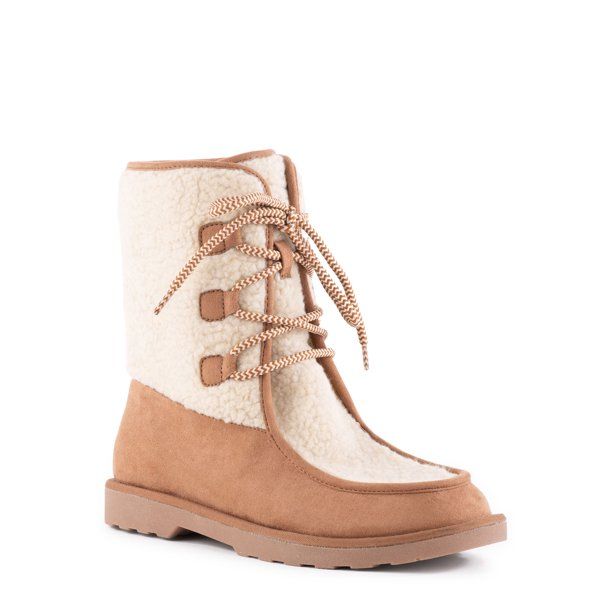 Portland Boot Company Women’s Faux Shearling Tall Boots - Walmart.com | Walmart (US)