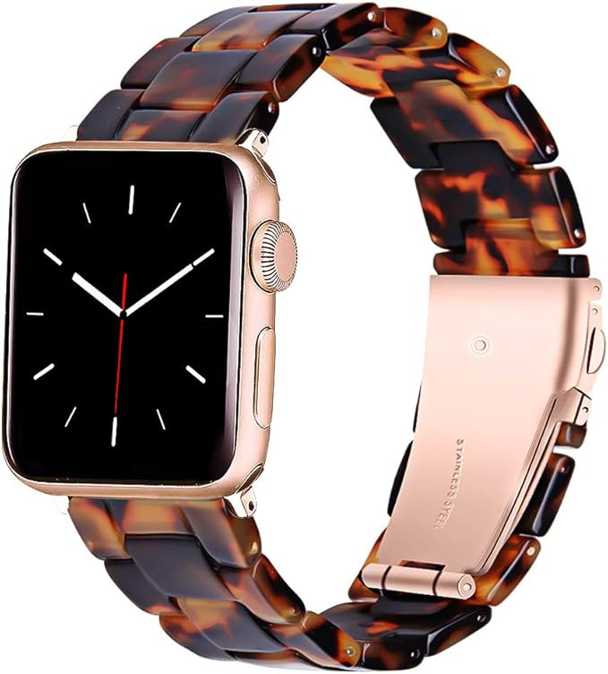 HomGoodz Bands Compatible with 38mm Apple Watch Band 40mm Series 4 Resin Watch Strap Light and Wa... | Amazon (US)