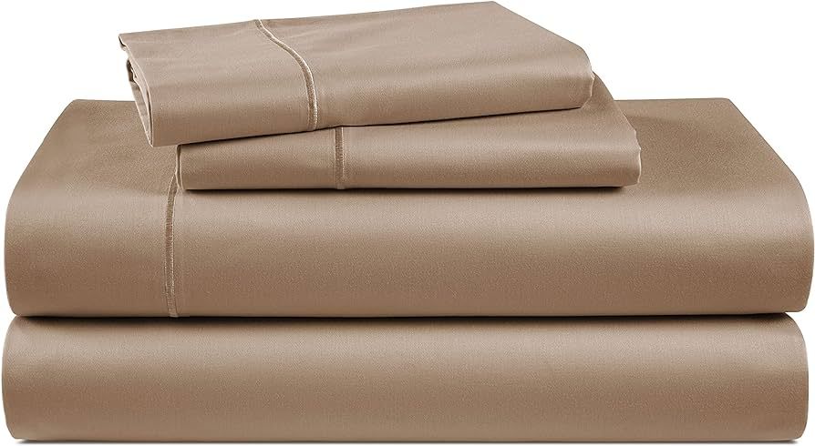 LANE LINEN 100% Egyptian Cotton Bed Sheets - 1000 Thread Count 4-Piece Taupe King Set Bedding Sat... | Amazon (US)