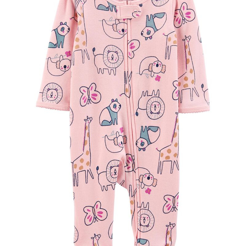 Baby Animals 2-Way Zip Cotton Sleep & Play | Carter's