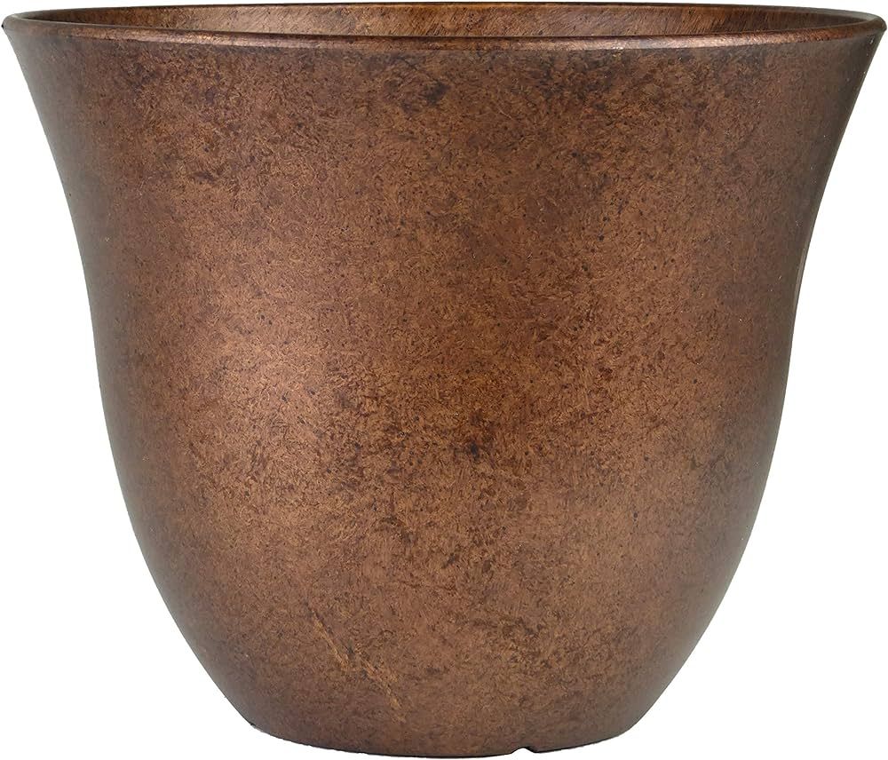 Classic Home and Garden Honeysuckle Resin Flower Pot Planter, Copper, 15" | Amazon (US)