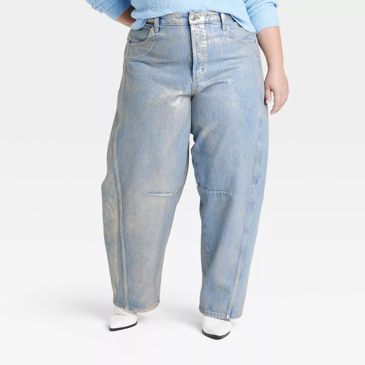 Women's High-Rise Curved Leg Jeans - Universal Thread™ Gold Wash | Target