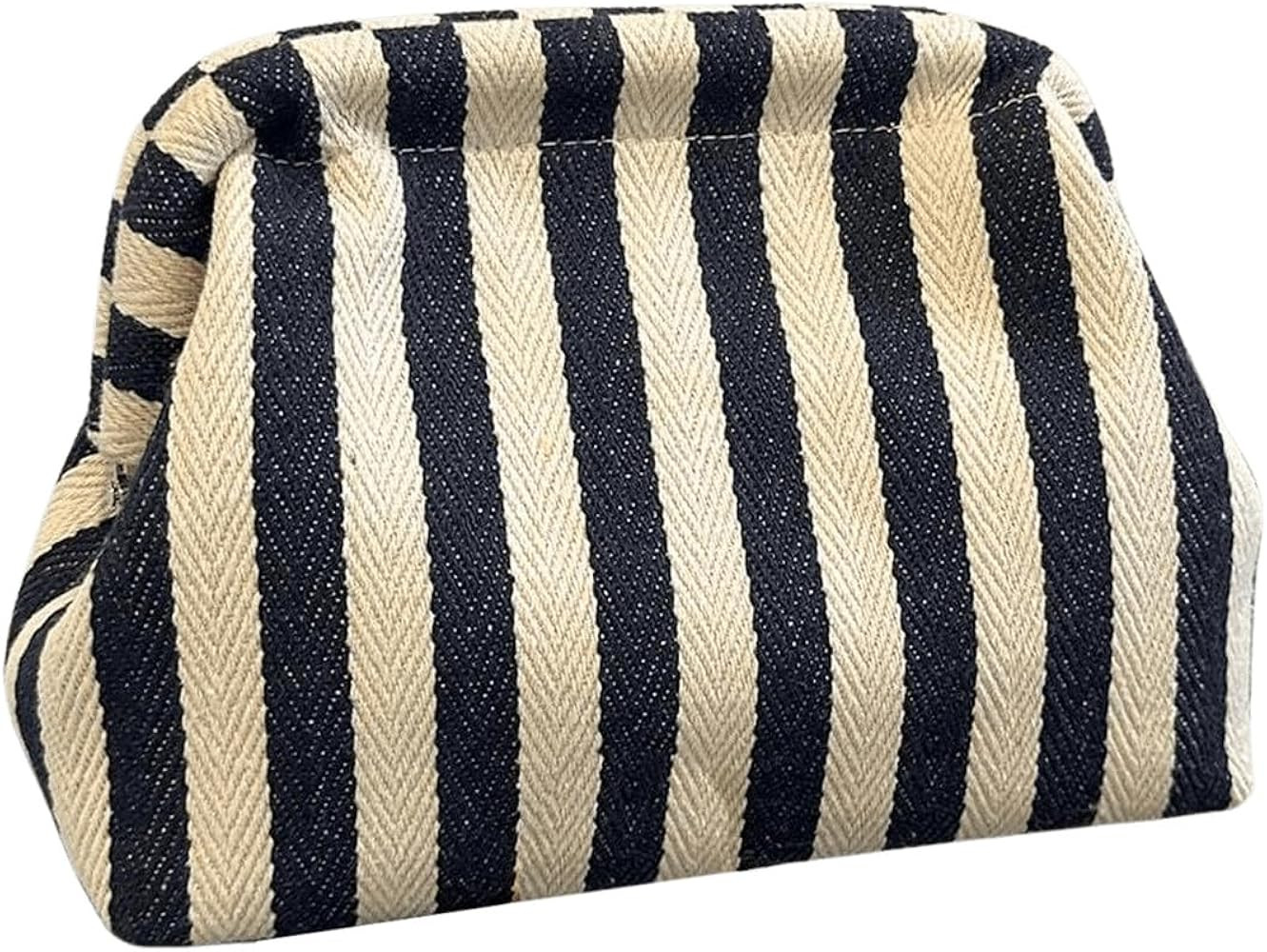 QWINEE Striped Color Block Clutch Handbags for Women Vintage Small Clutch Purse | Amazon (US)