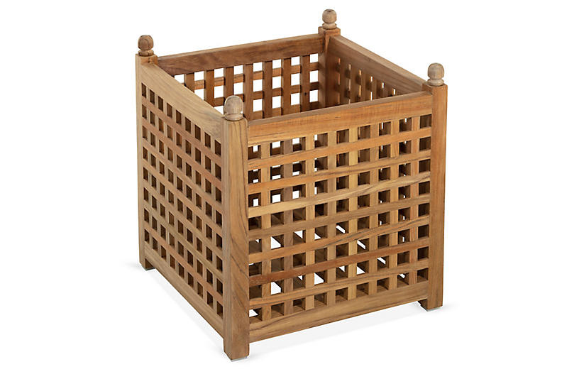 Highland Teak Planter, Natural | One Kings Lane