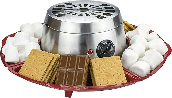 Brentwood Appliances TS603 Indoor Electric Stainless Steel S’Mores Maker with 4 Trays and 4 Roa... | Amazon (US)