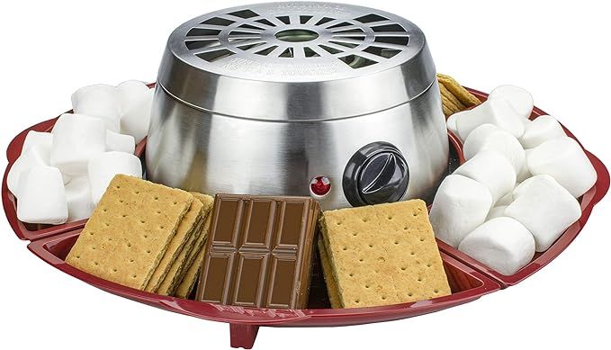 Brentwood Appliances TS603 Indoor Electric Stainless Steel S’Mores Maker with 4 Trays and 4 Roa... | Amazon (US)