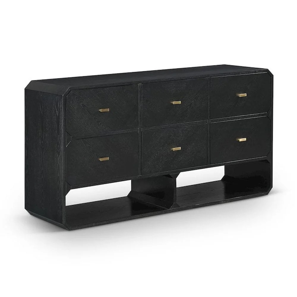 Meridian Furniture Parker Black Ash Veneer Dresser - Walmart.com | Walmart (US)