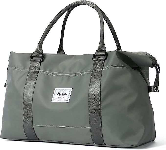 Travel Duffel Bag,Sports Tote Gym Bag,Shoulder Weekender Overnight Bag for Women | Amazon (US)