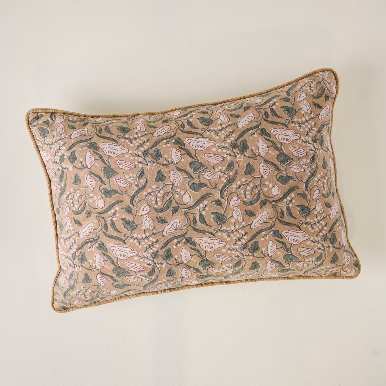 Mae Mixed Floral Lumbar Pillow | Magnolia