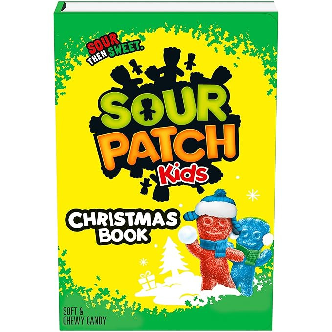 SOUR PATCH KIDS Christmas Storybook, Holiday Candy Stocking Stuffer, 3.4 oz Box of Soft & Chewy C... | Amazon (US)