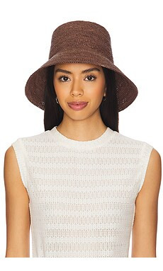 Janessa Leone Felix Hat in Dark Earth from Revolve.com | Revolve Clothing (Global)