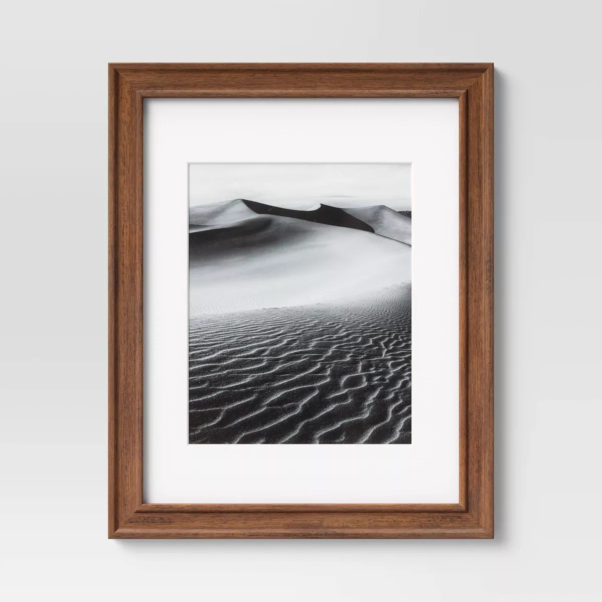 11" x 14" Matted to 8" x 10" Wood Wall Frame Midtone Woodgrain - Threshold™ | Target