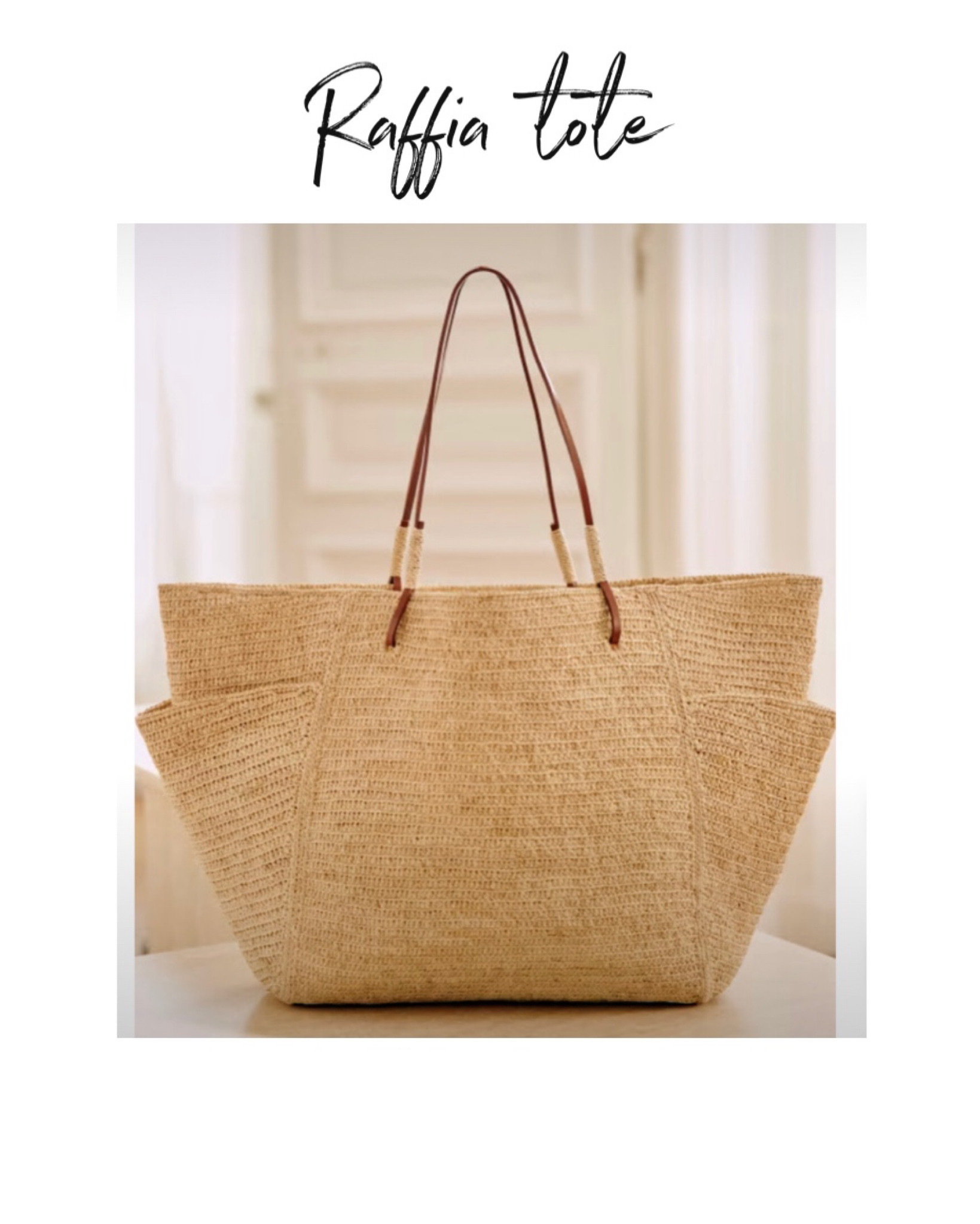 Raffia tote bag

#LTKstyletip #LTKGiftGuide #LTKitbag