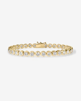 Bezel Classic Diamond Tennis Bracelet | Ring Concierge