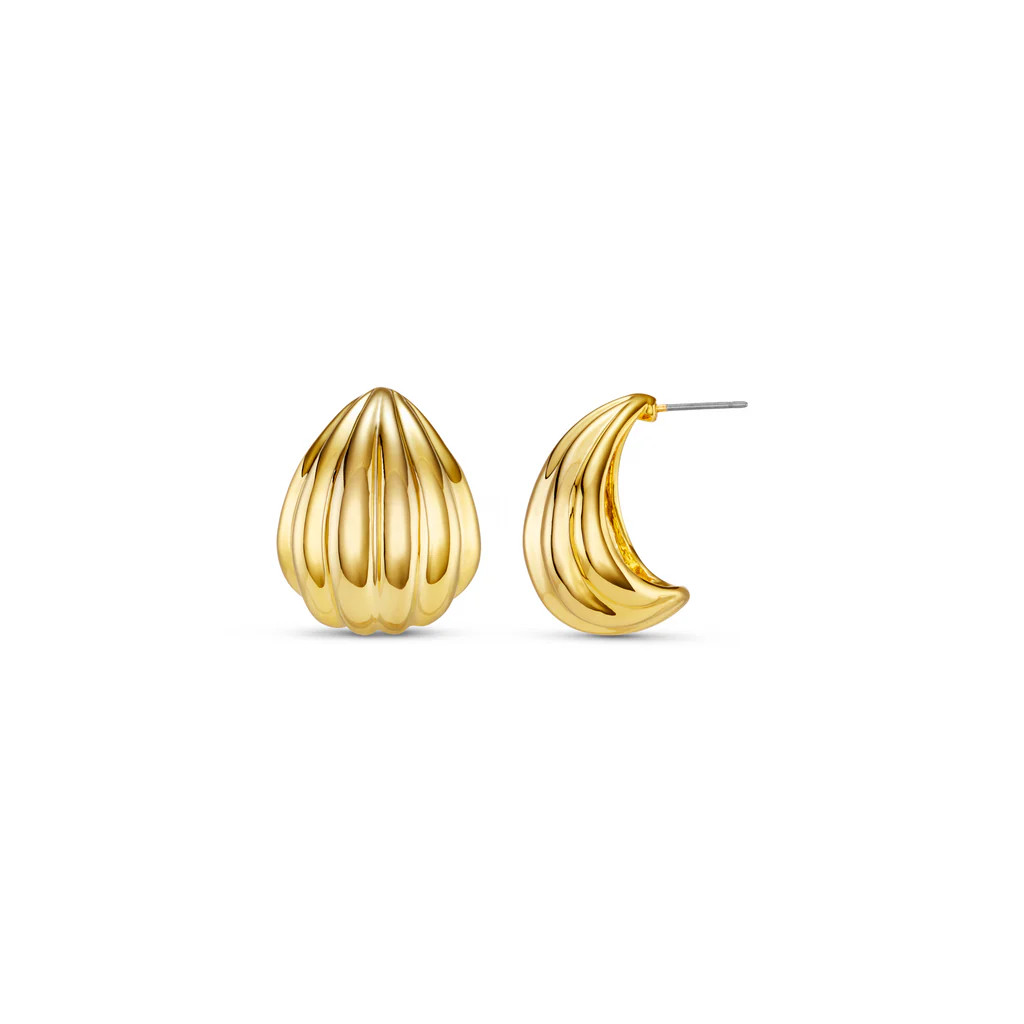 Statement Voluminous Curved Drop Earrings | Orelia