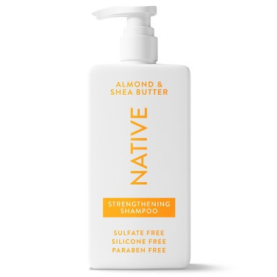 Native Vegan Strengthening Shampoo with Almond & Shea Butter, Clean, Sulfate, Paraben and Silicone Free - 16.5 fl oz | Target