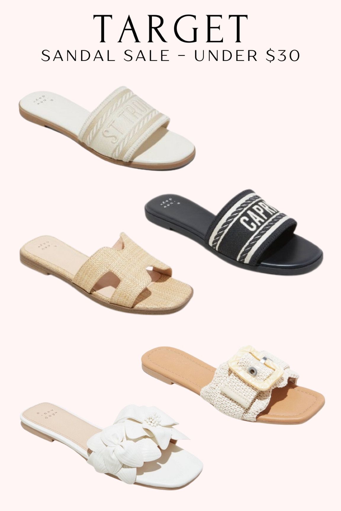 Target sandal sale - all under $30!

#LTKsalealert #LTKxTarget #LTKfindsunder50