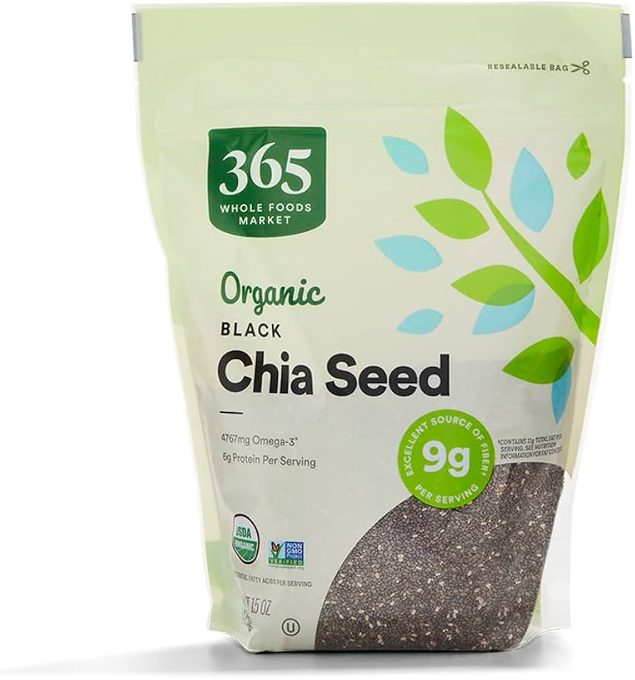 365 by Whole Foods Market, Organic Black Chia Seeds, 15 Ounce | Amazon (US)
