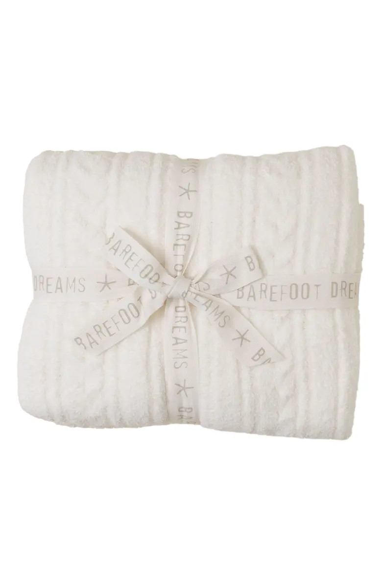 Barefoot Dreams® CozyChic® Cable Throw Blanket | Nordstrom | Nordstrom