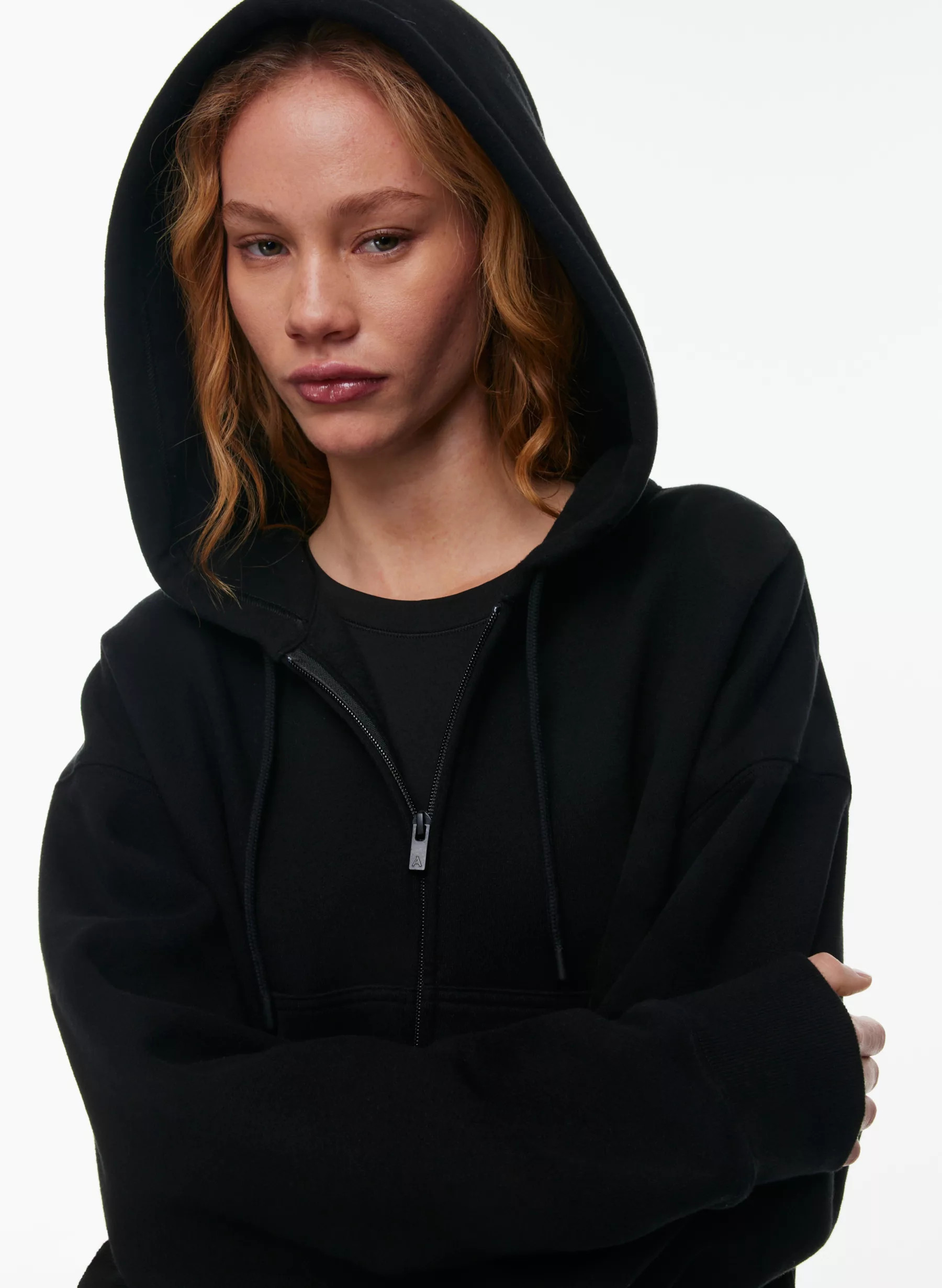 COZY FLEECE BOYFRIEND BOXY ZIP HOODIE | Aritzia